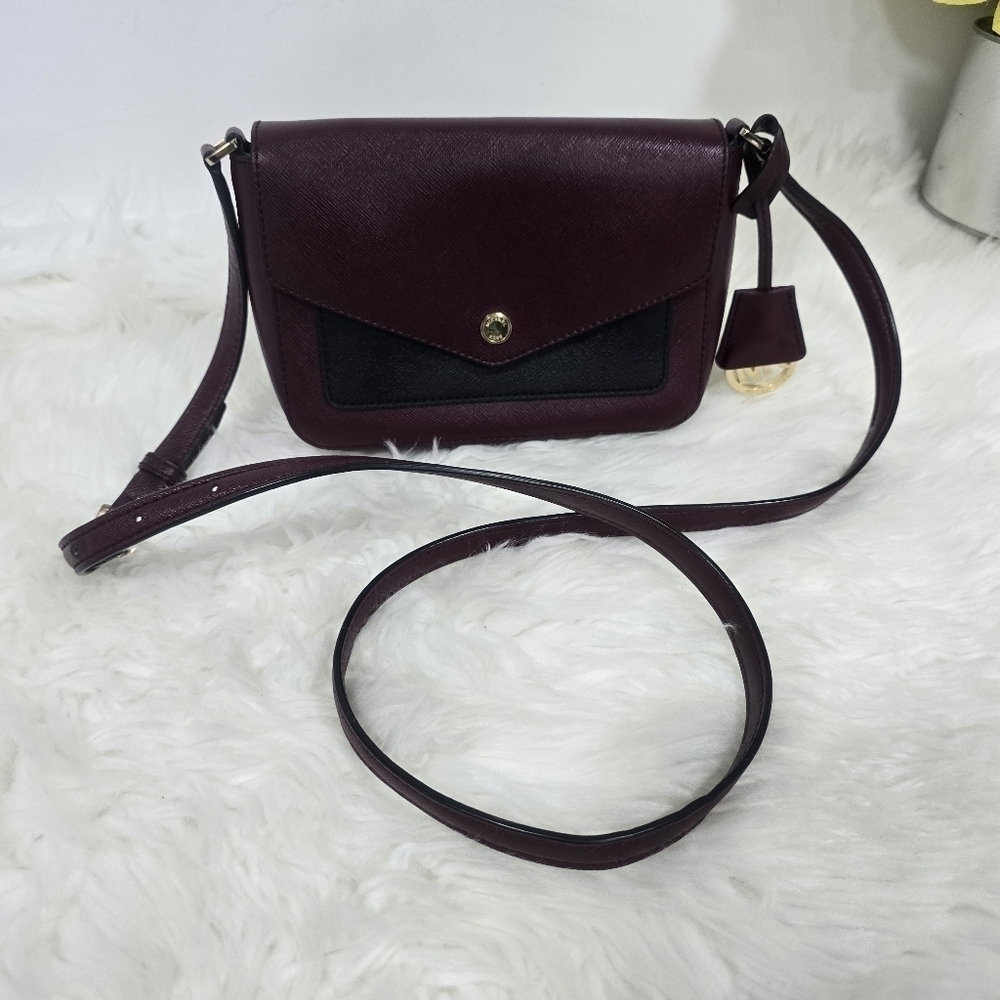 Michael Kors Burgundy and black crossbody